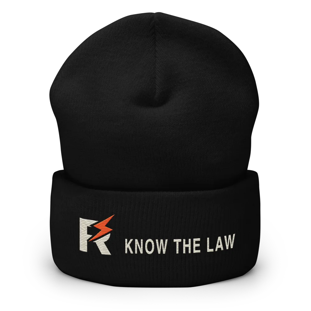 Know The Law Cuffed Beanie