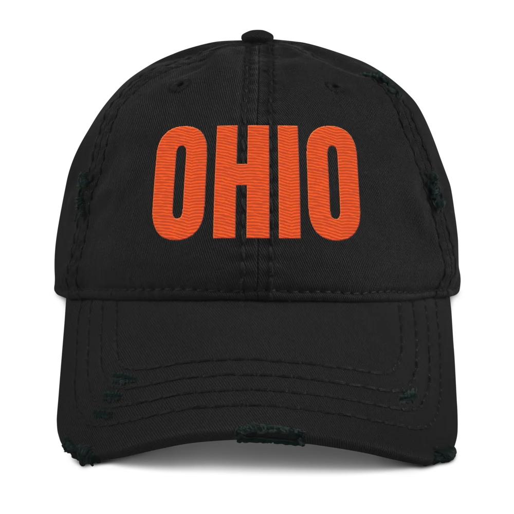 OHIO Distressed Dad Hat