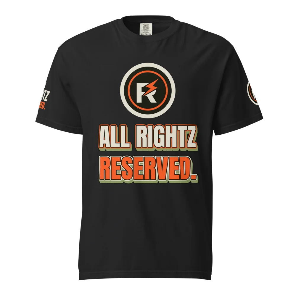 All Rightz Reserved garment-dyed heavyweight t-shirt