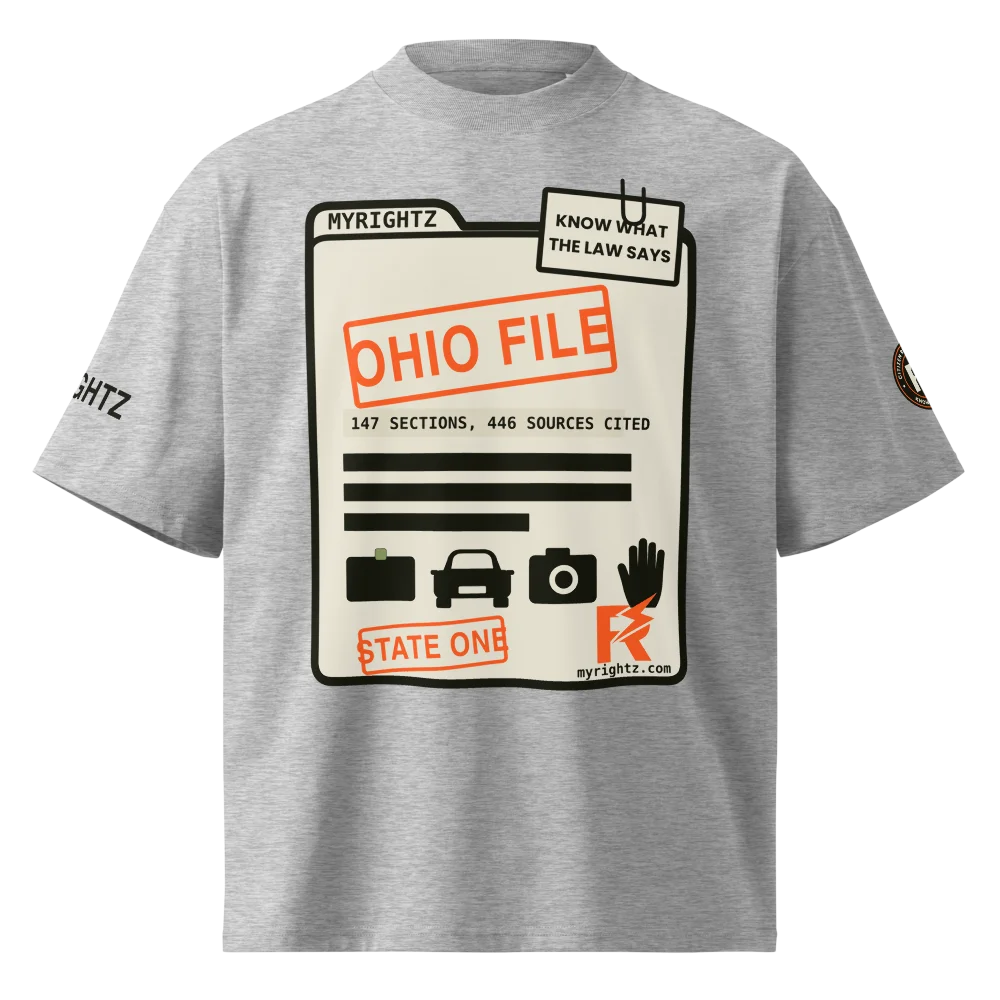 Ohio File organic oversized high neck t-shirt