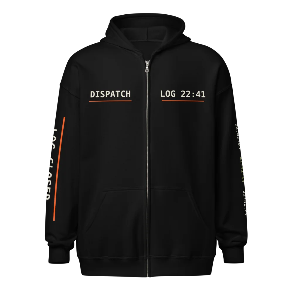 Dispatch zip hoodie, Black, picture 5 of 8