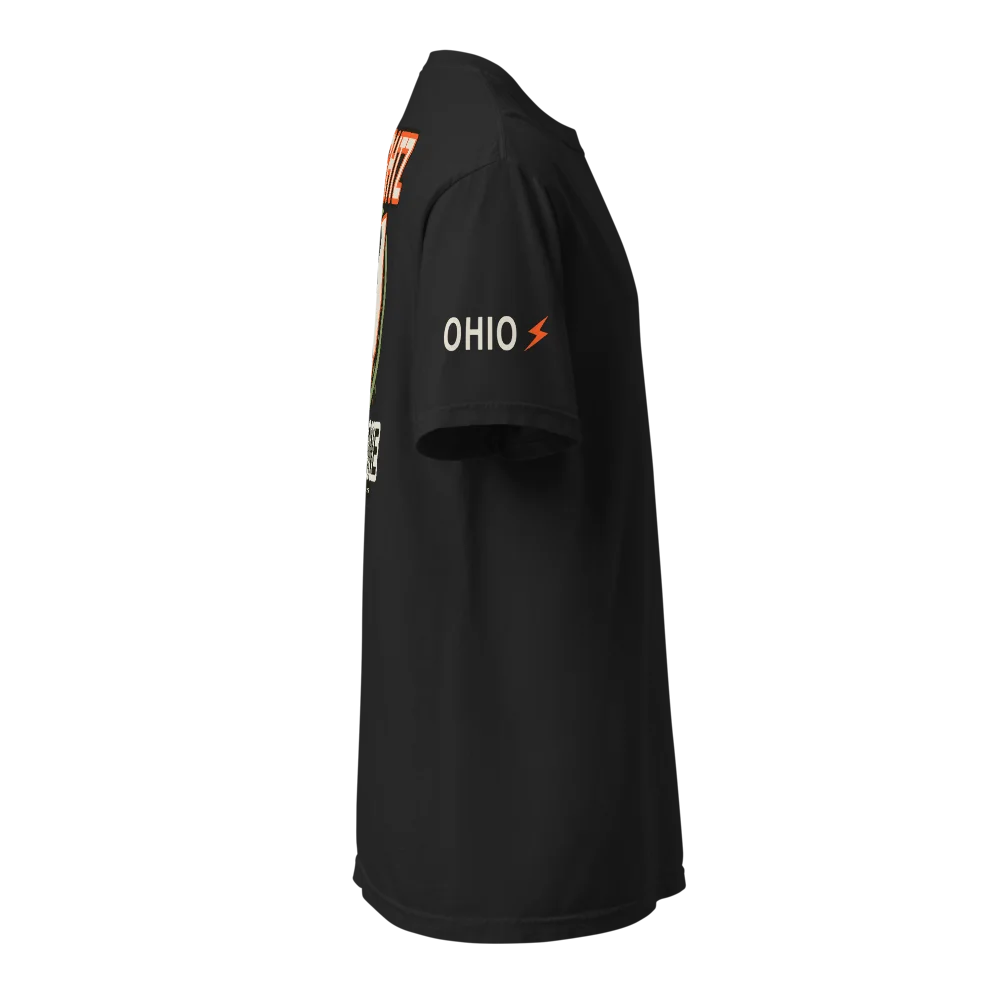 Ohio State One garment-dyed heavyweight t-shirt, Black, picture 3 of 8