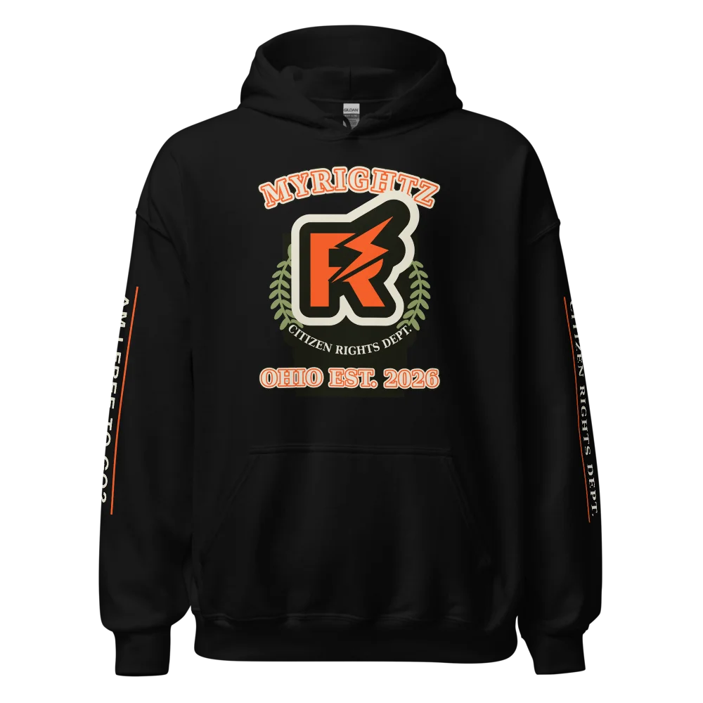 MyRightz State Hoodie, Black, picture 5 of 8