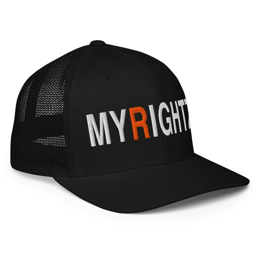 MyRightz Name Closed-back trucker cap, Black, picture 3 of 3