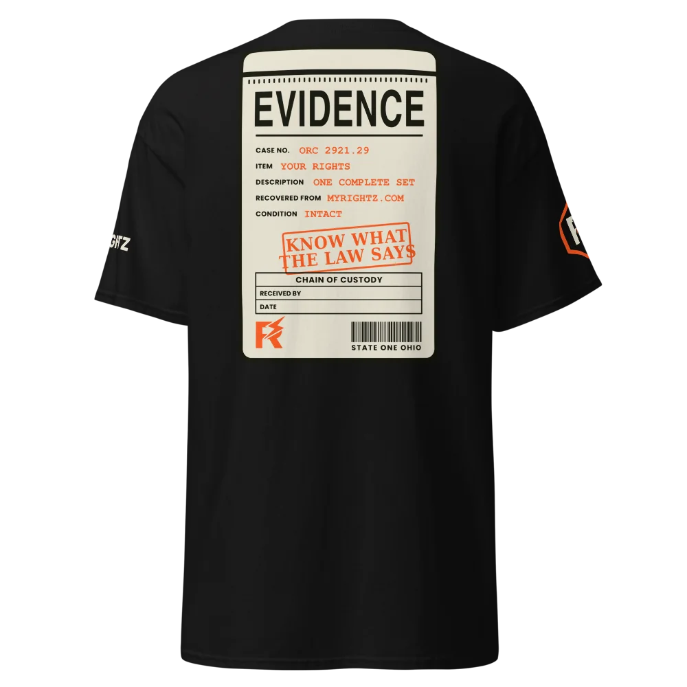 MyRightz State One classic tee, Black, picture 2 of 8