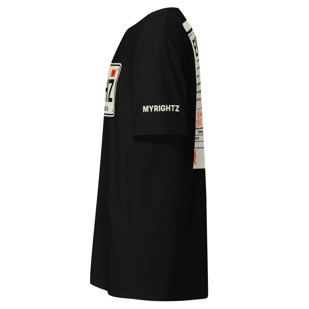 MyRightz State One classic tee, Black, picture 3 of 8