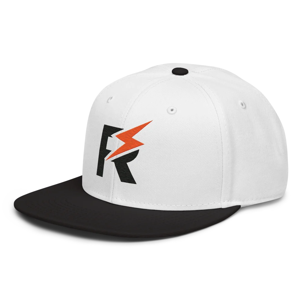 MyRightz Logo 3 Snapback Hat, Black / White / White, picture 3 of 6