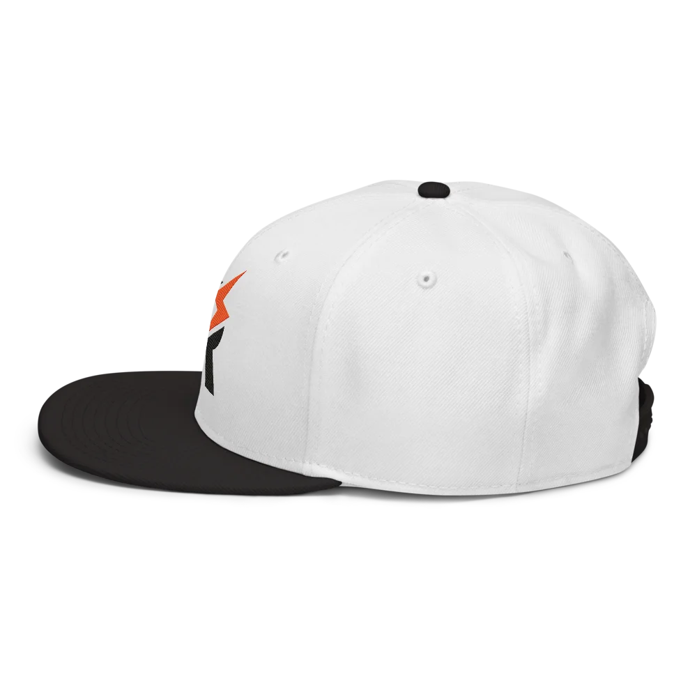 MyRightz Logo 3 Snapback Hat, Black / White / White, picture 4 of 6