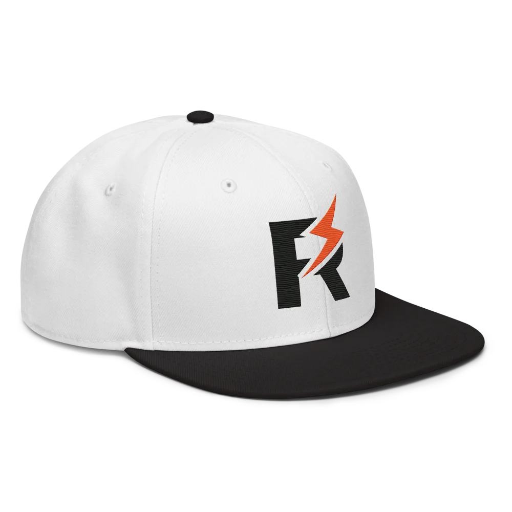 MyRightz Logo 3 Snapback Hat, Black / White / White, picture 5 of 6