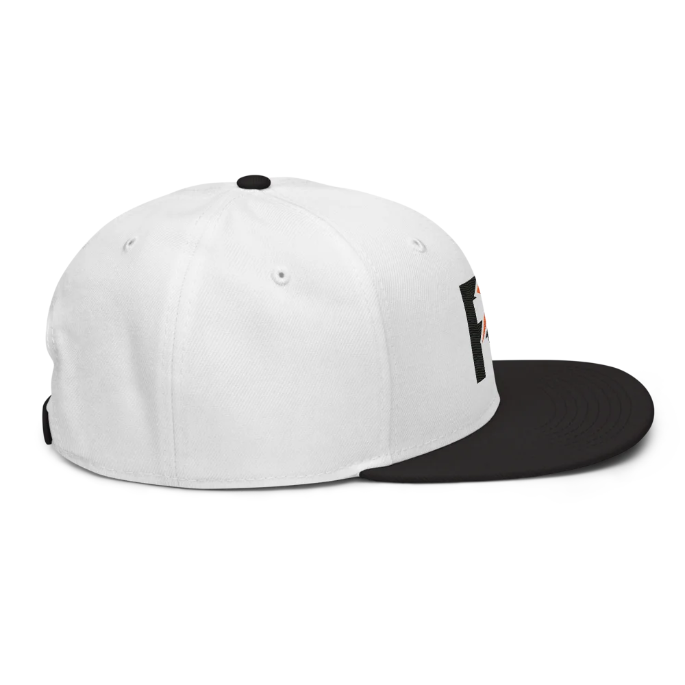 MyRightz Logo 3 Snapback Hat, Black / White / White, picture 6 of 6