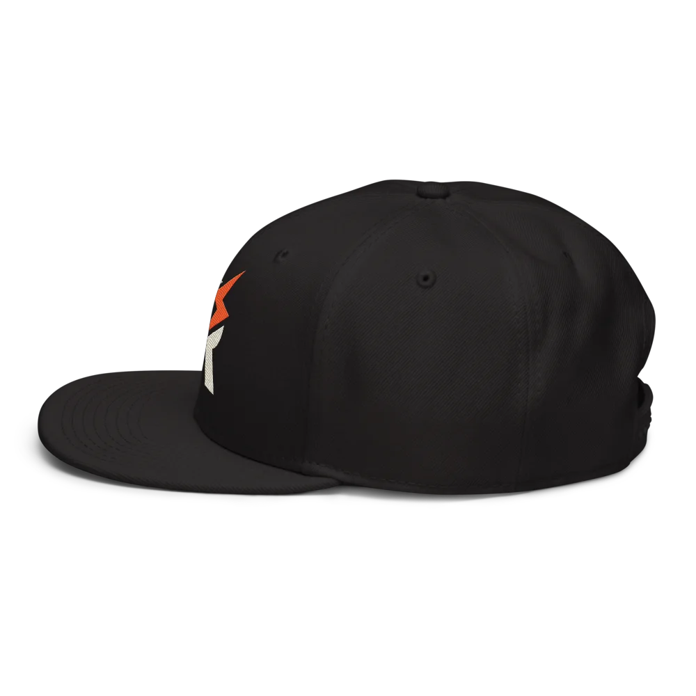 MyRightz Logo 2 Snapback Hat, Black, picture 4 of 6
