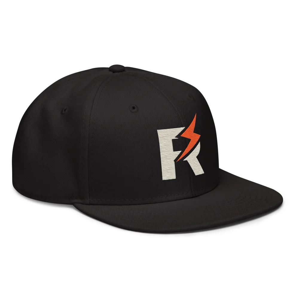 MyRightz Logo 2 Snapback Hat, Black, picture 5 of 6
