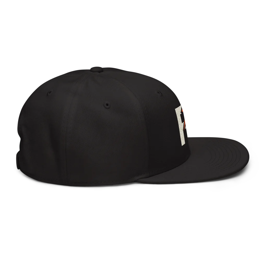 MyRightz Logo 2 Snapback Hat, Black, picture 6 of 6
