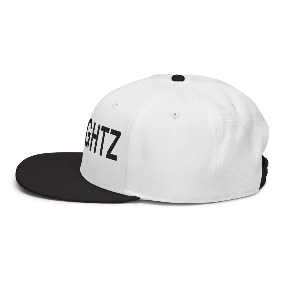 MyRightz Logo Snapback Hat, Black / White / White, picture 4 of 6