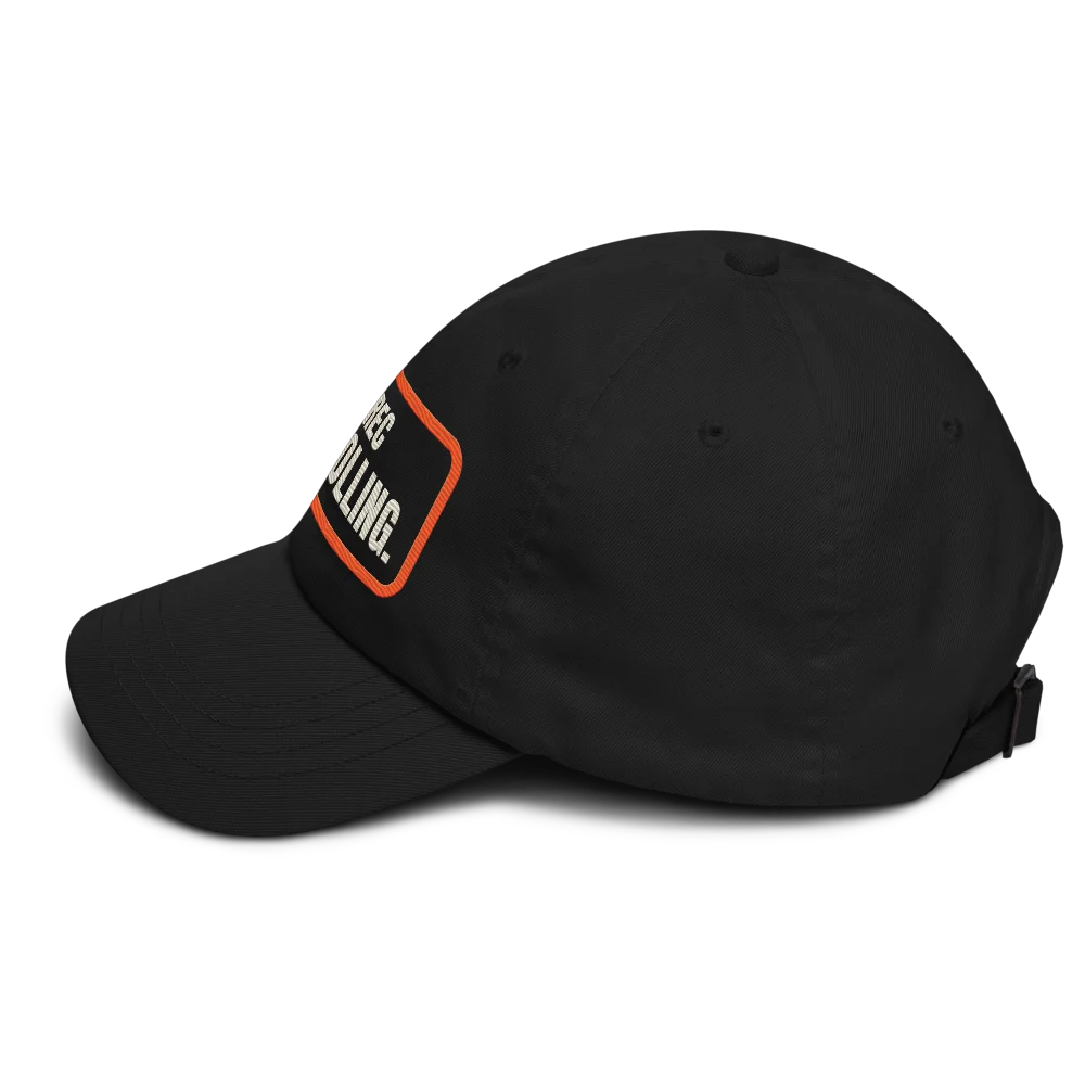 Keep Rolling Dad hat, Black, picture 3 of 4