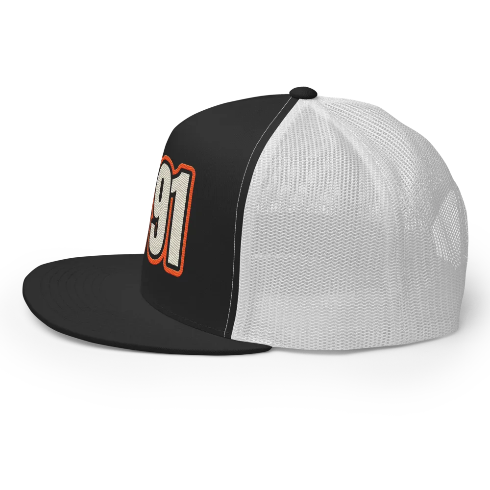 1791 Trucker Cap, Black/ White, picture 3 of 6