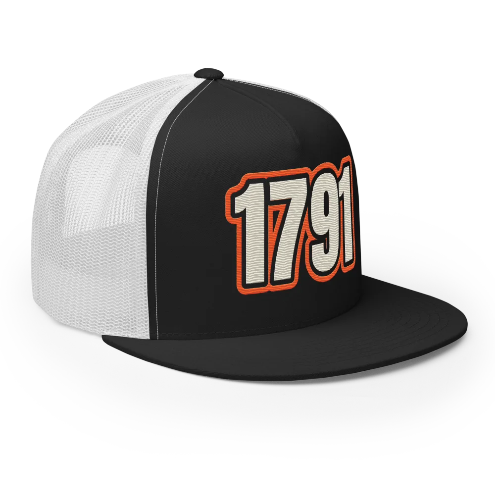 1791 Trucker Cap, Black/ White, picture 6 of 6