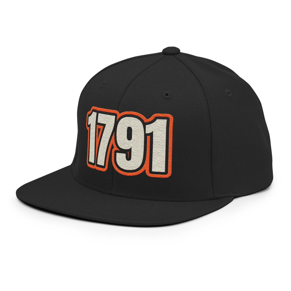 1791 Snapback Hat, Black, picture 3 of 6