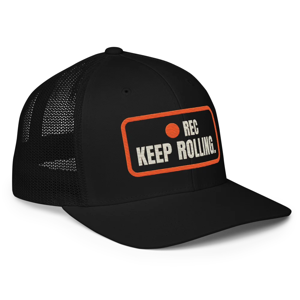 Keep Rolling Closed-back trucker cap, Black, picture 3 of 3