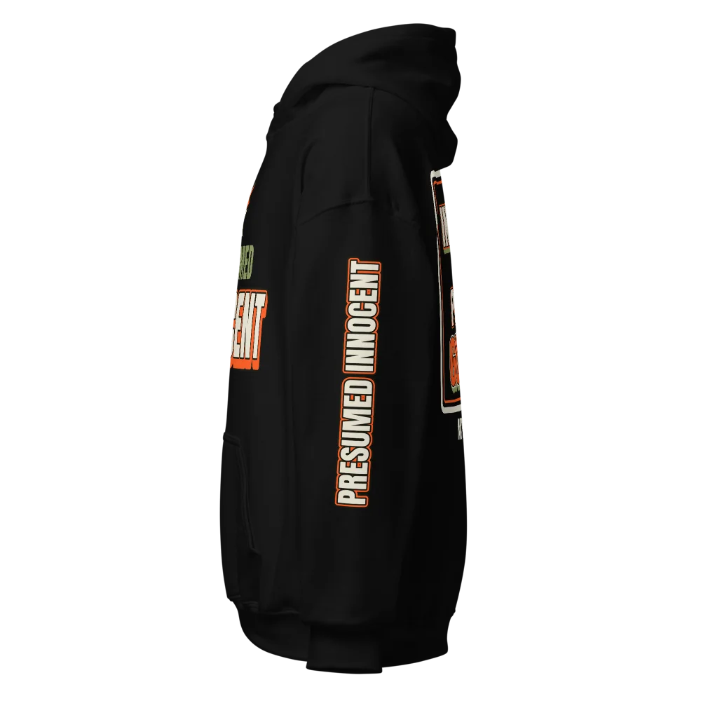 Presumed Innocent Hoodie, Black, picture 7 of 8
