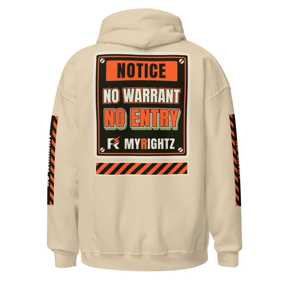 No Warrant Hoodie, Sand, picture 6 of 8