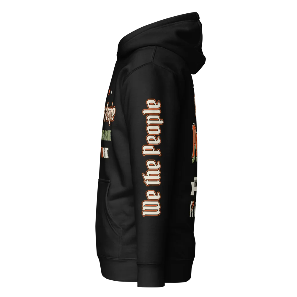 We The People Hoodie, Black, picture 2 of 8