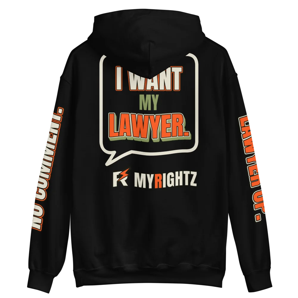 No Comment Hoodie, Black, picture 8 of 8