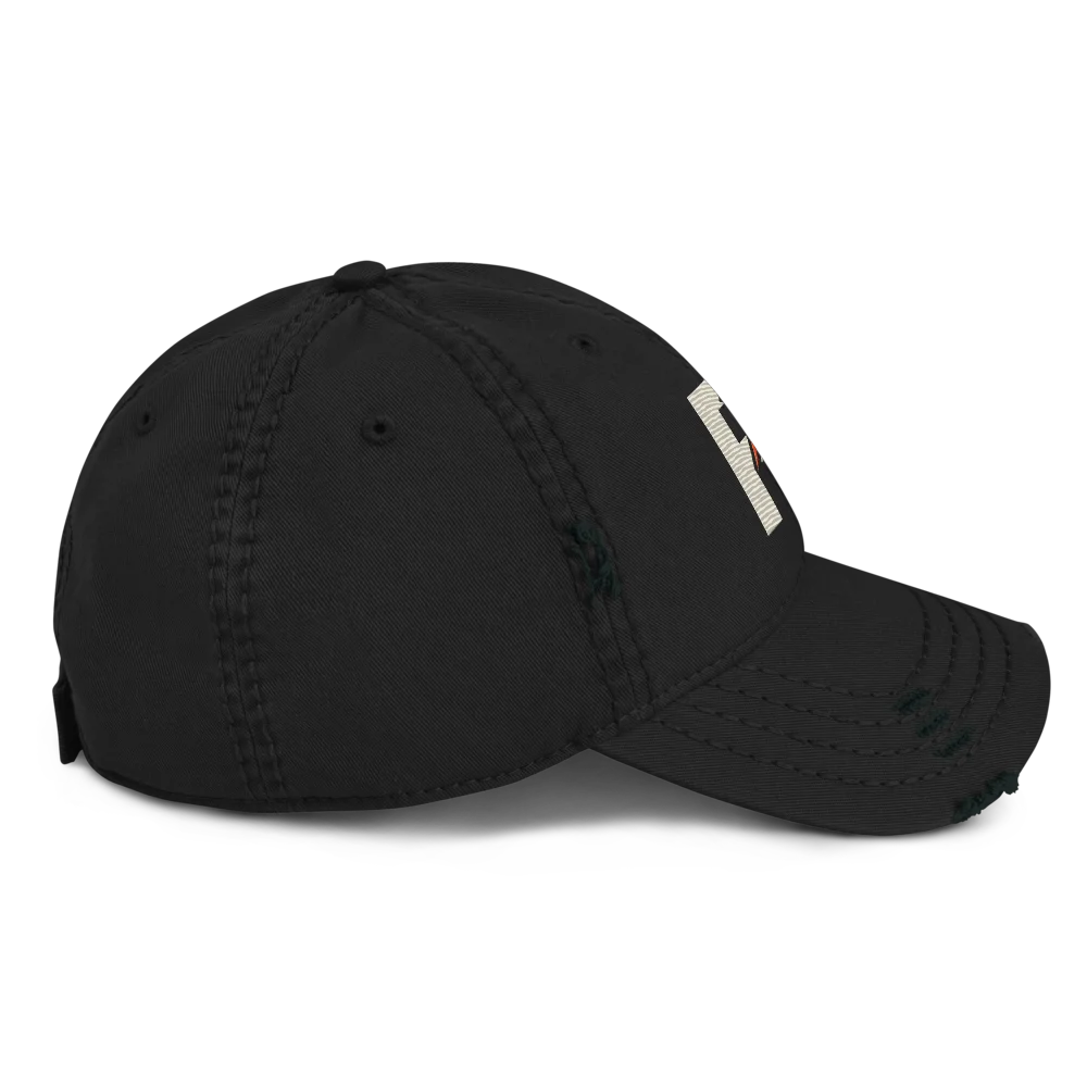 MyRightz Distressed Dad Hat, Black, picture 3 of 4