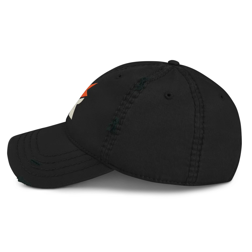 MyRightz Distressed Dad Hat, Black, picture 4 of 4